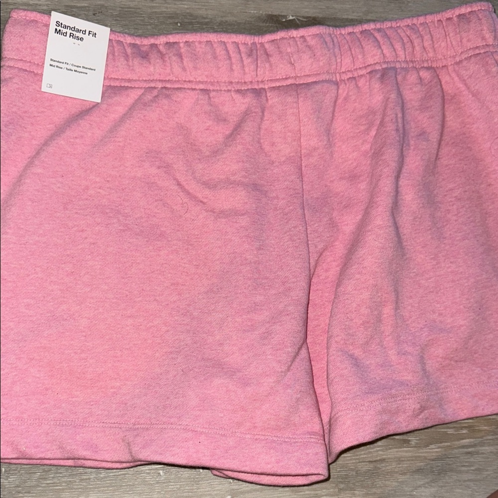 Nike Women’s Pink Athletic Fleece Shorts - Picture 3 of 4